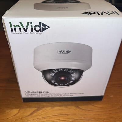 InVid PAR-ALLDIRS2812D 2 Megapixel TVI/AHD/CVI/Analog Indoor Dome Camera, 2.8-1