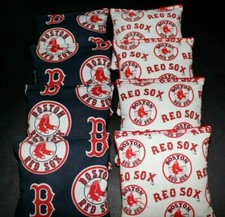 BOSTON RED SOX Cornhole Bean Bags ACA Regulation Corn Toss Vintage MLB Print