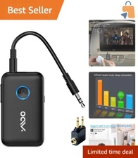 Compact Bluetooth 5.3 Audio Adapter - Dual Link for Headphones & Speakers