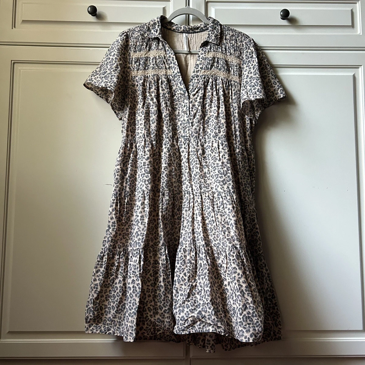 Georgina tiered cheap shirtdress