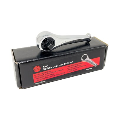#ad NOS NEW Mac Tools Fixed Head Gearless Zero Click Ratchet 1 4quot; Stubby MR3PAZ $49.99