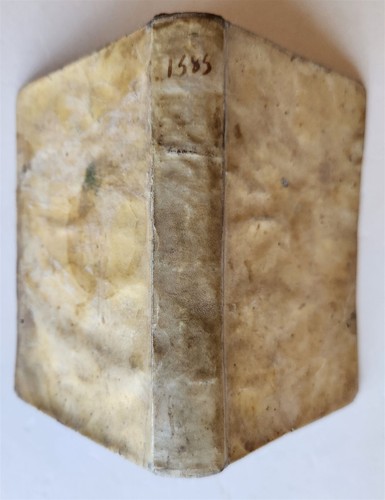 1585 ALDINE PRESS TERENCE by ALDUS MANUTIUS antique VELLUM 16th CENTURY - Picture 2 of 6