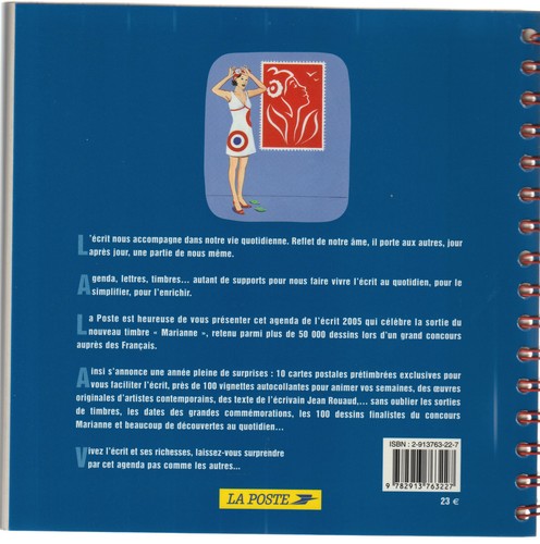Frankreich L'Agenda 2005 Marianne et l´environnement. NEU, Komplett, 4 Scans - Bild 2 von 4