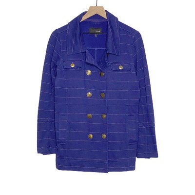 fleece double breasted jacket