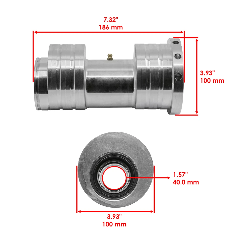 Cubo transportador de rolamento de eixo traseiro para Honda TRX450ER TRX 450Er 2006-2014 - Imagem 2 de 4