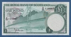 SCOTLAND / SCOTLAND -- 1 POUND ( 15.7.1970 ) -- UNC -- PICK 334a .