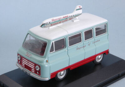 Modellauto Auto Maßstab 1:43 Werbe Kommerziell Oxford MORRIS J2 VAN SKYW...