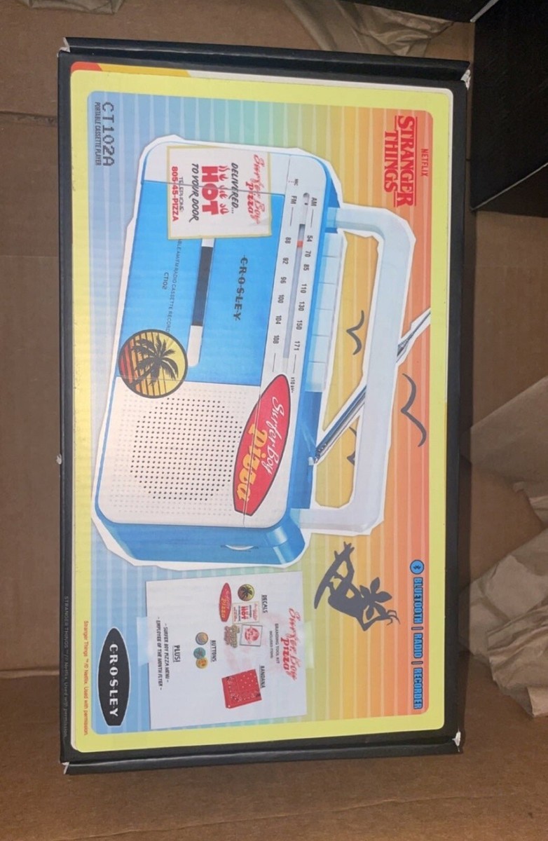 Stranger Things Crosley Cassette Player Bundle Recorder Bluetooth