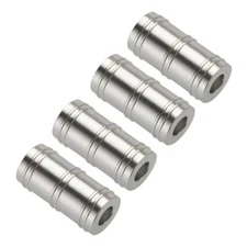 STRC Aluminum Faux Shock Reservoir Accent Part (4) SCX10 II Silver STA30131S