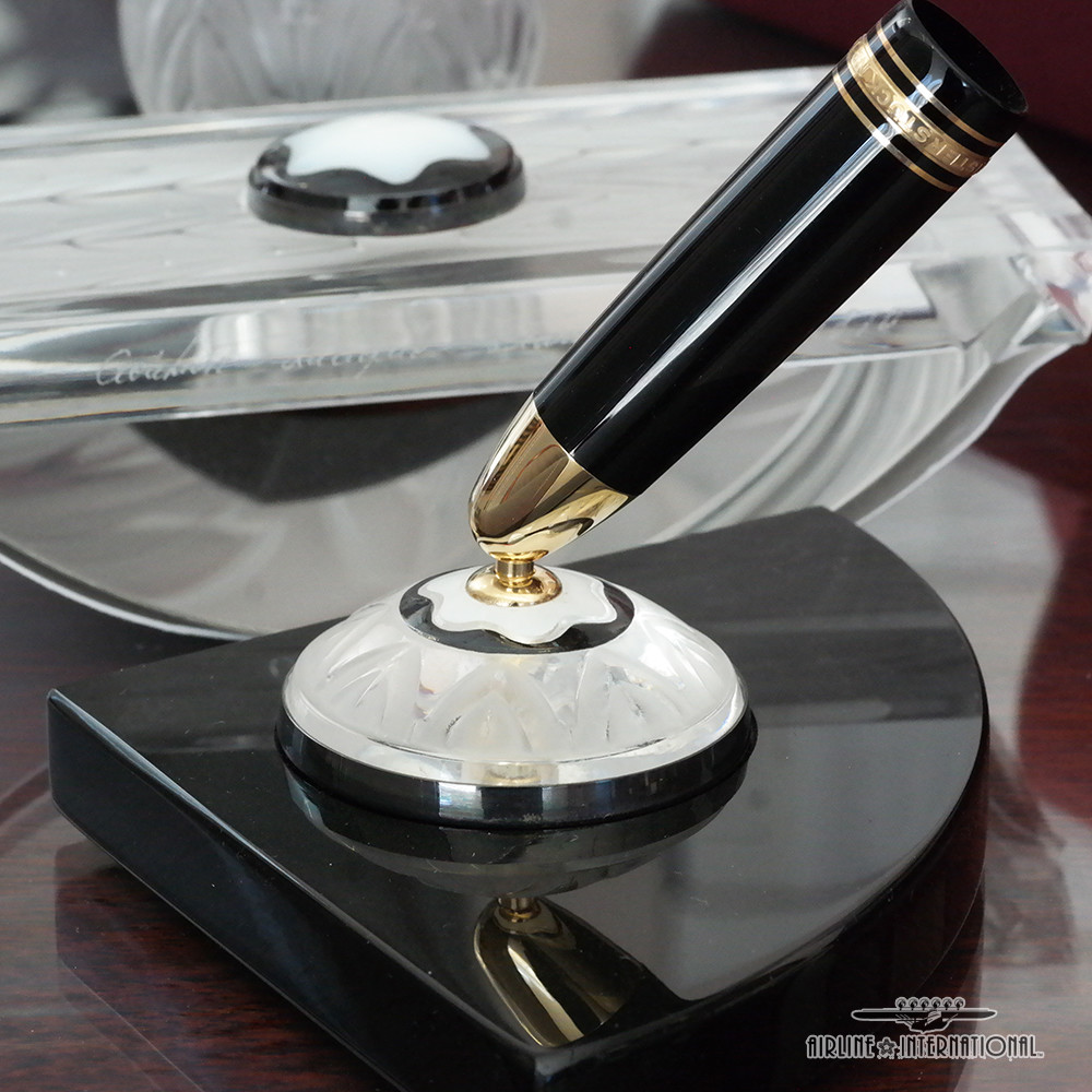 Montblanc Creation Lalique Limited Edition Desk Set - Ink Well - Blotter - Stand