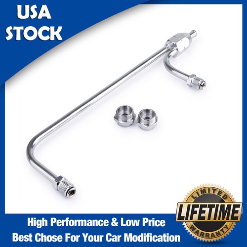 NEW 1552 Chrome Gas Line Fuel Line Kit for 4Barrel Carburetor 3/8 in Inlet eBay