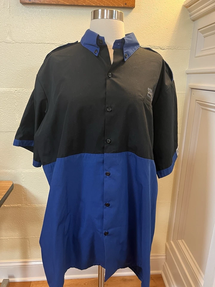 Camisa Moto Wear International Hard Goods Motocross Racing XL Larga Negra y Azul Foto 3 de 4