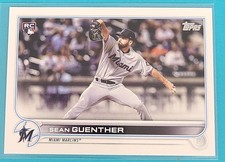 2022 Topps  RC #471 Sean Guenther  Miami Marlins Baseball Card Q2