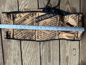 Orchard Corset Newspaper Print Hourglass Curve Standard Underbust Sz 40