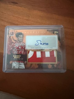 Kaishu Sano Relic Auto /25 Topps Bundesliga Inception