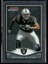 2010 Topps Chrome Bowman Chrome Rookies Rolando McClain #BCR-19 Oakland Raiders