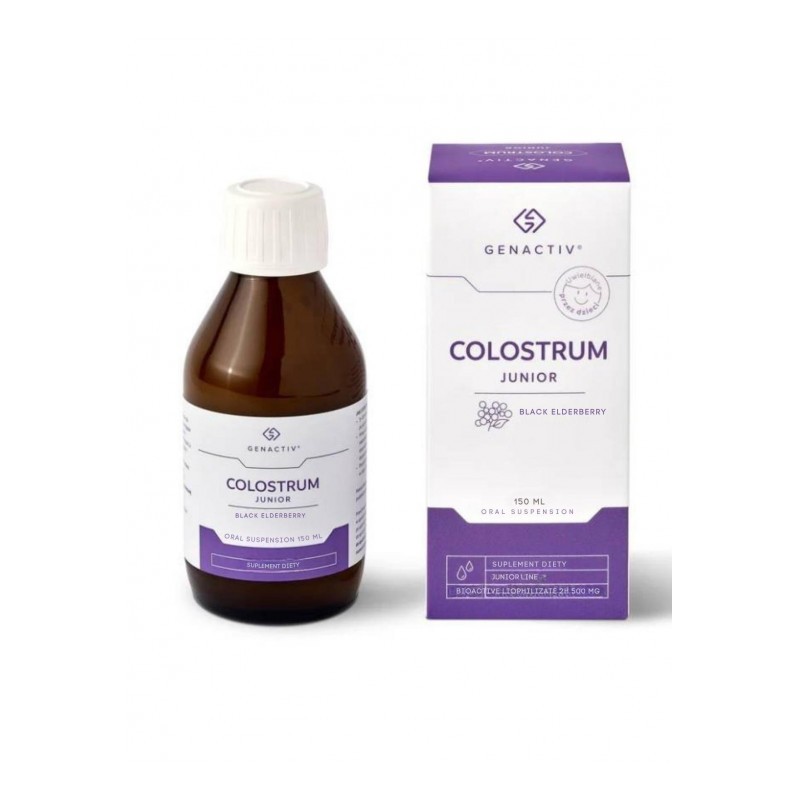 GENACTIV Colostrum Junior 150ml – With Black Elderberry – Immune Support