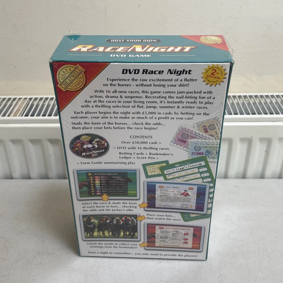 Host Your Own Race Night DVD Game 2004 Cheatwell Games Region 2 Brand New Sealed - Image 2 of 2