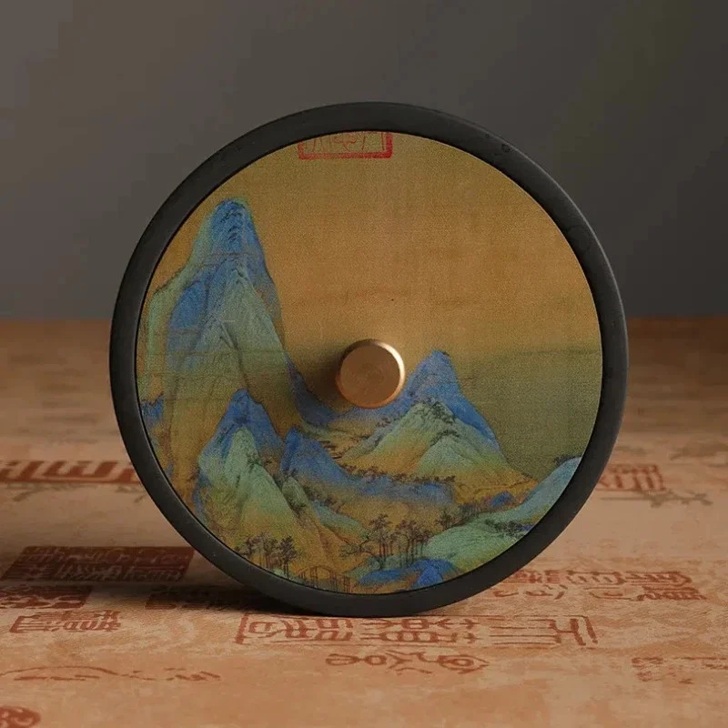 Pisapapeles tinta caligrafía china piedra natural tinta retro pozo tinta tinta Foto 3 de 4