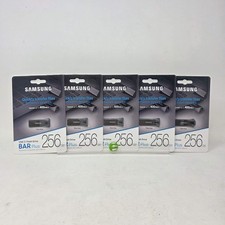 New Samsung BAR Plus 256GB USB 3.1 Flash Drive MUF-256BE4/AM 5 Packs