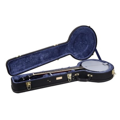 Banjo Case 12.5 Openback Wood Black CRW620OBJBK Crossrock Banjos-Black