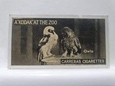 Carreras Cigarette Card, Kodak At The Zoo, #30 Owls (RD14)