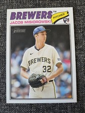 2026 Topps Heritage Jacob Misiorowski RC #144 Brewers