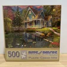 Bits And Pieces “Fishing Retreat” 500 Piece Puzzle, Dominic Davison NEW SEALED