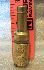 Antique Bottle-Shaped Concealed Corkscrew Wine Bottle Opener w Devil Face 1900's