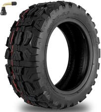 11 Inch Off Road Scooter Tire, 90/65-6.5 Tubeless Tire Heavy Duty Vacuum Snow...