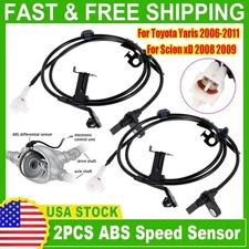 2Pcs ABS Wheel Speed Sensor Front Left Right for Toyota Yaris Vitz Ractis Scion