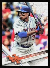 2017 Topps Holiday #HMW61 Curtis Granderson Metallic Snowflakes