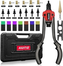 Rivet Nut Tool with a Step Drill Bit  90 Rivnuts, 13" Heavy Duty Rivnut Tool Ki