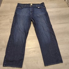 Lucky Brand Jeans Wide Leg Straight 40x30 Blue Rivington Skater Baggy