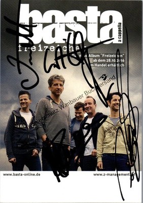 Original Autogramme Basta (A Capella) /// Autograph signiert signed signe 367590