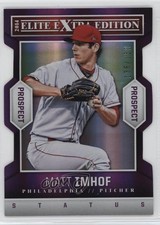 2014 Elite Extra Edition Prospects Status Purple Die-Cut 136/150 Matt Imhof 0f21