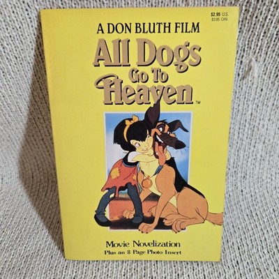 All Dogs Go To Heaven 1989 Movie Novelization Don Bluth PB