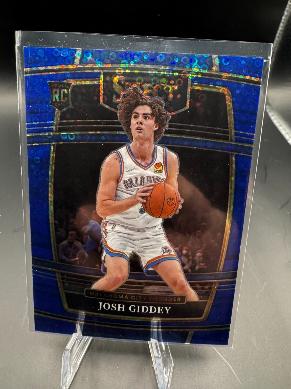 2021-22 Select Josh Giddey Concourse Blue Disco /25