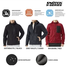 Snotek X-series Men's Jacket Softshell Windbreaker Lightweight Fleece