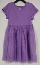 Wonder Nation Girls Short Sleeves Tutu Dress Mystic Purple Size M 7-8 