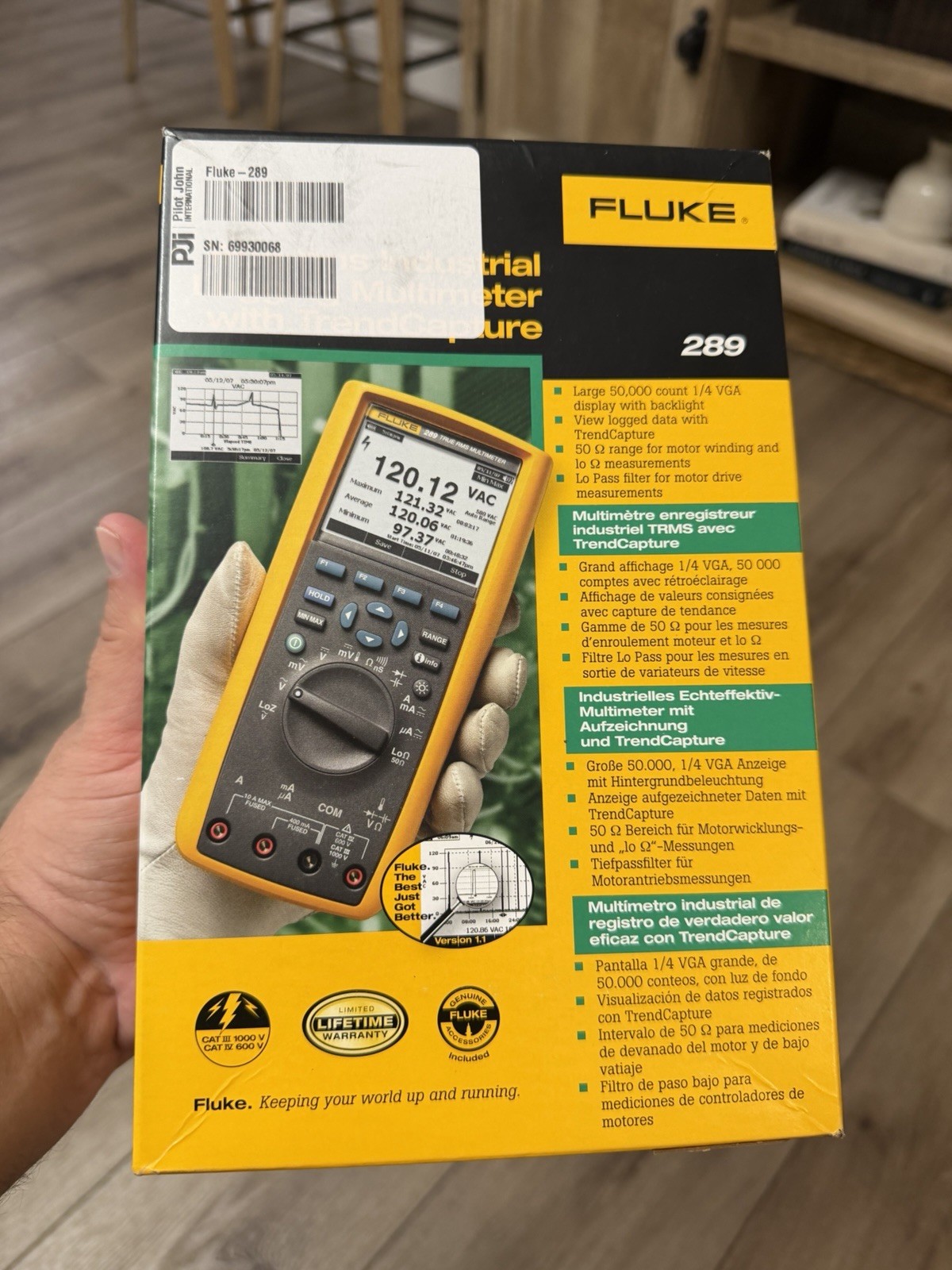 Fluke 289 True-RMS Industrial Logging Multimeter with TrendCapture - NIB