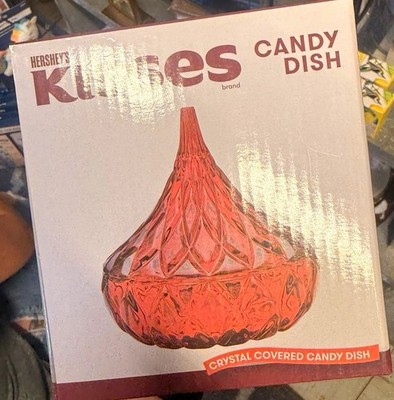 Hershey's Kisses Crystal Covered Candy Dish, Pink Candy & Nuts Theme