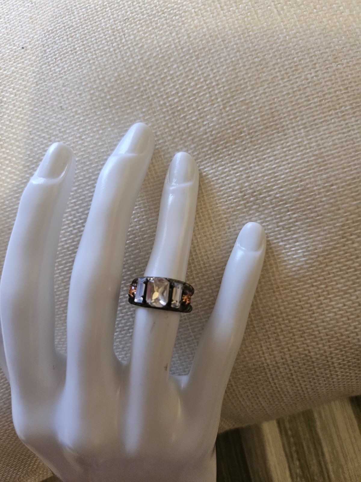 Sorelli Multi Colored Stone Adjustable Ring Lifet… - image 2