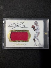 2017 Cardale Jones Panini Flawless Collegiate Patch Gold Auto Rpa 2/25