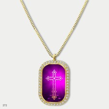 Stunning Colorful Jesus Christ Crucifix Cross Fashion Pendant Necklace Chain Pri
