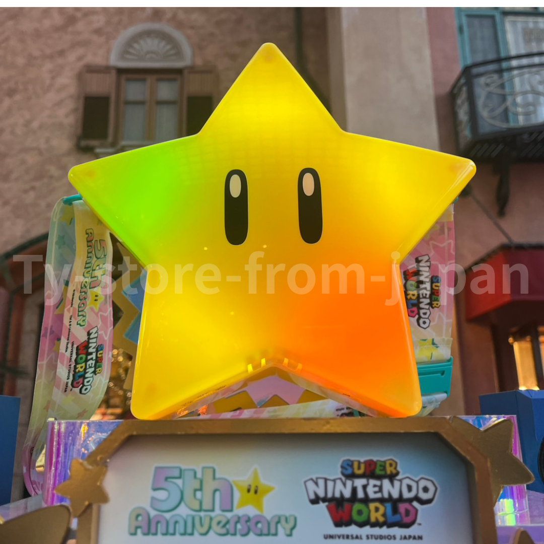 【きなこ】ASTRO Pocket Cinema USJ Super Mario Invincible Star Popcorn Bucket 5th Anniv Light