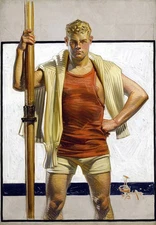 Vintage 1930s Illustration Poster by J.C. Leyendecker - 24x36” - New
