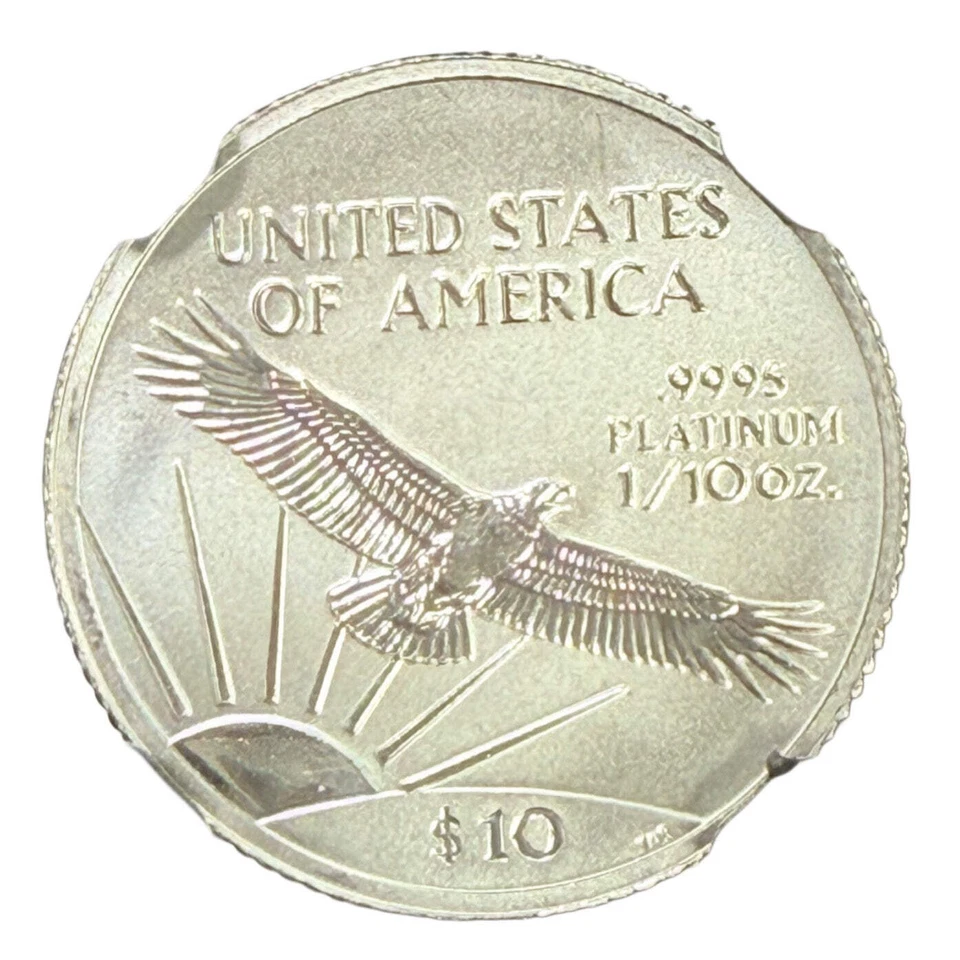 2000 1/10 oz American Platinum Eagle NGC MS69 - Image 3 of 3