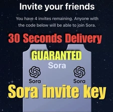 Sora 2 Invite Code - Instant Access - Lightning FAST Delivery Guaranteed!