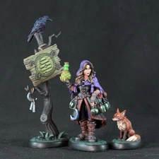 ELOWYN THE NETTLEWITCH Vignette Reaper Minis Bones USA Dungeon Dwellers REM07221